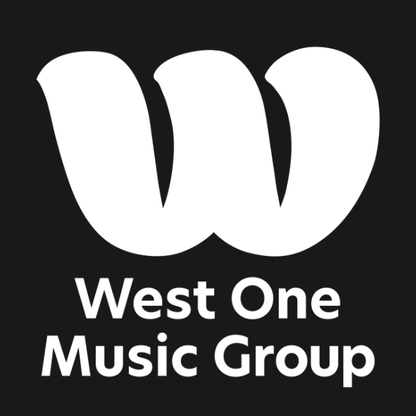 West One Logo White on Black